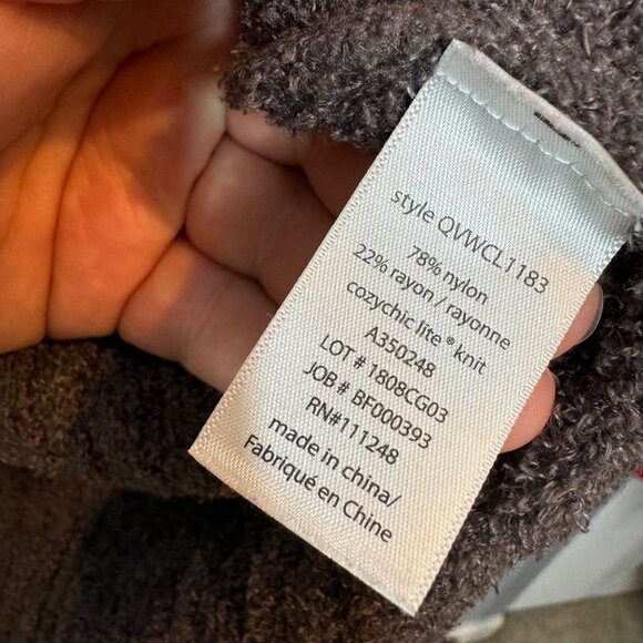 BAREFOOT DREAMS cozychic lite ribbed shrug cardigan size S/M - Picture 3 of 6